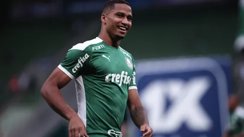Murilo jogador do Palmeiras durante aquecimento antes da partida contra o Agua Santa no estadio Arena Allianz Parque pelo campeonato Paulista 2022.