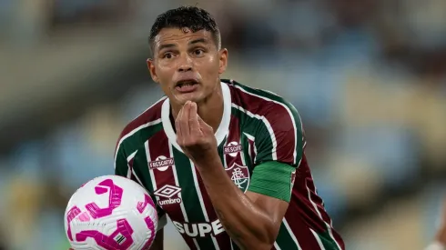 Thiago Silva jogador do Fluminense durante partida contra o Internacional no estádio Maracanã pelo campeonato Brasileiro A 2025. Foto: Jorge Rodrigues/AGIF