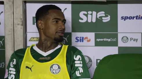 Allan Elias jogador do Palmeiras durante partida contra o Vasco no estádio Arena Allianz Parque pelo campeonato Brasileiro A 2025. Foto: Anderson Romão/AGIF