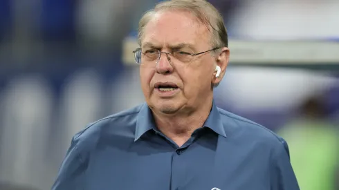Osmar Stabile Presidente do Corinthians durante partida contra o Cruzeiro no estadio Mineirao pelo campeonato Brasileiro A 2025. Foto: Gilson Lobo/AGIF