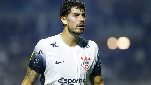 Pedro Raul jogador do Corinthians durante partida contra o Portuguesa no estadio Pacaembu pelo campeonato Paulista 2025.