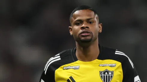 MG – BELO HORIZONTE – 29/01/2025 – MINEIRO 2025, ATLETICO-MG X AMERICA-MG – Junior Santos jogador do Atletico-MG durante aquecimento antes da partida contra o America-MG no estadio Mineirao pelo campeonato Mineiro 2025. Foto: Gilson Lobo/AGIF