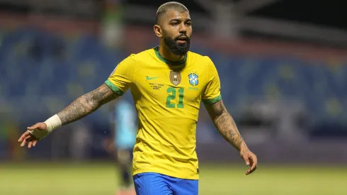 Gabigol jogador do Brasil durante partida contra o Equador no estadio Olimpico pelo campeonato Copa America 2021.