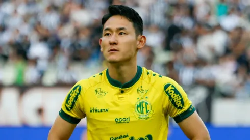Chico Kim jogador do Mirassol durante partida contra o Ceara no estadio Arena Castelao pelo campeonato Brasileiro B 2024. Foto: Baggio Rodrigues/AGIF