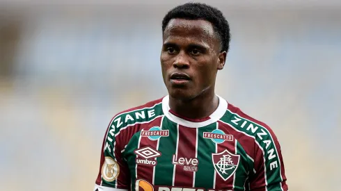 Jhon Arias jogador do Fluminense durante partida contra o Santos no estadio Maracana pelo campeonato Brasileiro A 2023.