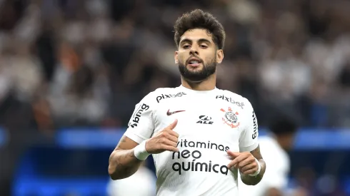 Yuri Alberto jogador do Corinthians durante partida contra o Argentinos Juniors no estadio Arena Corinthians pelo campeonato Libertadores 2023.