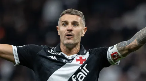 Pablo Vegetti jogador do Vasco lamenta durante partida contra o Corinthians no estadio Arena Corinthians pelo campeonato Copa Do Brasil 2025. Foto: Joisel Amaral/AGIF