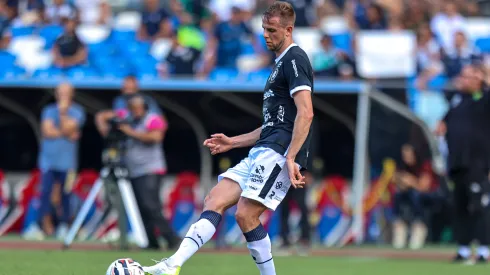 William Klauss jogador do Remo durante partida contra o Cuiaba no estadio Mangueirao pelo campeonato Brasileiro B 2025. Foto: Fernando Torres/AGIF