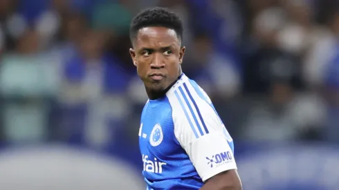 Sinisterra jogador do Cruzeiro durante partida contra o Sao Paulo no estadio Mineirao pelo campeonato Brasileiro A 2025. Foto: Gilson Lobo/AGIF