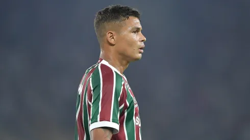 Thiago Silva jogador do Fluminense durante partida contra o Vasco no estadio Maracana pelo campeonato Copa Do Brasil 2025. Foto: Thiago Ribeiro/AGIF