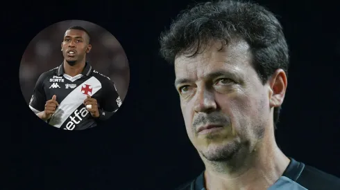 Montagem com Fernando Diniz e Rayan, do Vasco. Fotos: Thiago Ribeiro/AGIF