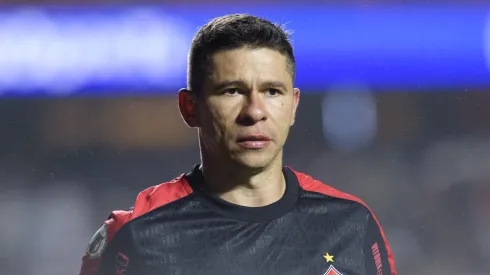Osvaldo jogador do Vitoria durante partida contra o Sao Paulo no estadio Morumbi pelo campeonato Brasileiro A 2024. Foto: Anderson Romao/AGIF