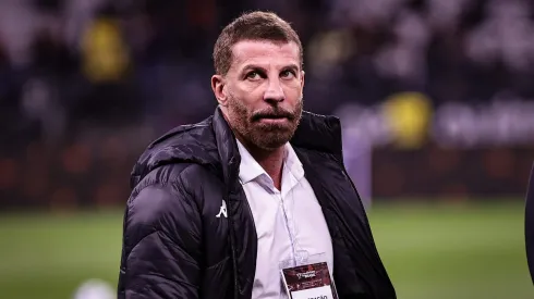 SP – SAO PAULO – 17/12/2025 – COPA DO BRASIL 2025, CORINTHIANS X VASCO – Pedrinho presidente do Vasco durante partida contra o Corinthians no estadio Arena Corinthians pelo campeonato Copa Do Brasil 2025. Foto: Fabio Giannelli/AGIF