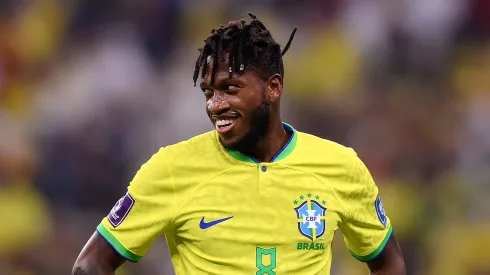 Fred pela Seleção Brasileira. (Photo by Laurence Griffiths/Getty Images)