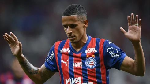 Luciano Juba jogador do Bahia durante partida contra o Sport no estadio Fonte Nova pelo campeonato Brasileiro A 2025. Foto: Jhony Pinho/AGIF