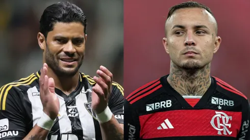 Hulk e Everton Cebolinha, alvos do Fluminense. Fotos: Gilson Lobo e Thiago Ribeiro (AGIF)