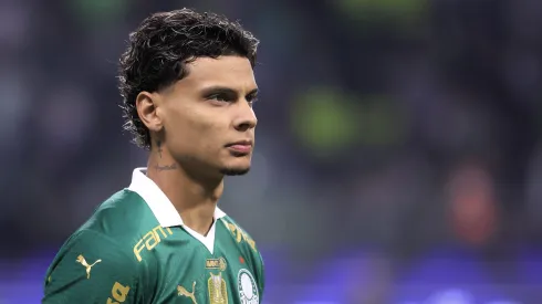 Richard Rios jogador do Palmeiras durante partida contra o Vitoria no estadio Arena Allianz Parque pelo campeonato Brasileiro A 2024.