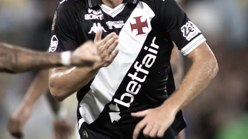 Nuno Moreira comemora gol marcado pelo Vasco. Foto: Matheus Lima/Vasco.