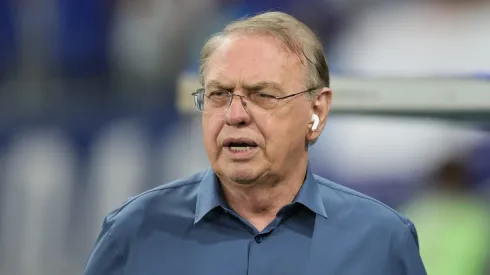 Osmar Stabile Presidente do Corinthians durante partida contra o Cruzeiro no estadio Mineirao pelo campeonato Brasileiro A 2025. Foto: Gilson Lobo/AGIF