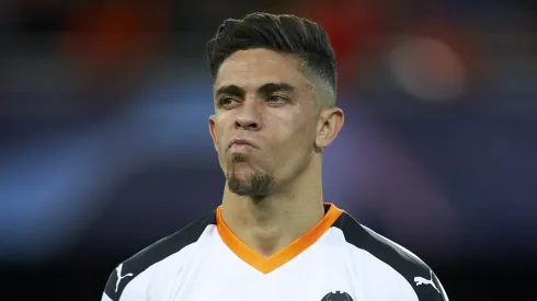 Gabriel Paulista of Valencia looks on prior to the UEFA Champions League group H match between Valencia CF and Chelsea FC at Estadio Mestalla on November 27, 2019 in Valencia, Spain.