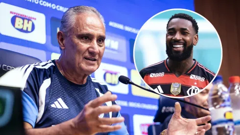 Tite e Gerson. Fotos: Gustavo Aleixo/Cruzeiro e Marcello Zambrana/AGIF