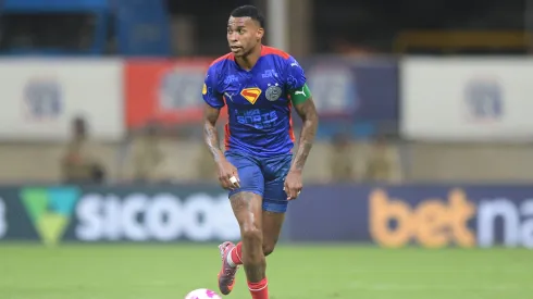 Jean Lucas jogador do Bahia durante partida contra o Gremio no estadio Arena Fonte Nova pelo campeonato Brasileiro A 2025. Foto: Jhony Pinho/AGIF