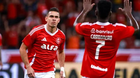 Rafael Borré, atacante do Internacional. Foto: Maxi Franzoi/AGIF
