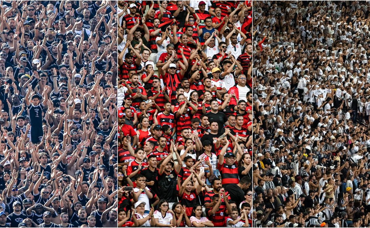Flamengo, Corinthians, Atlético e mais: As maiores médias de público do Brasileirão desde 1967