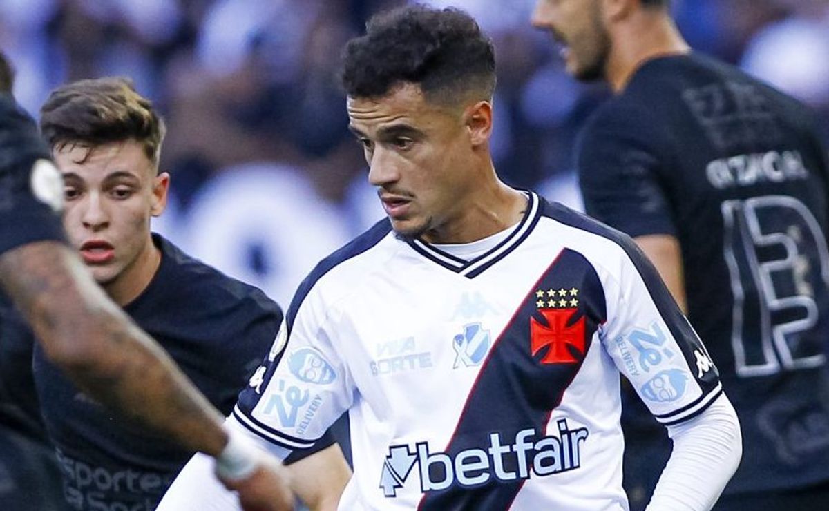 Philippe Coutinho tem esforço flagrado por torcedores em derrota para o Corinthians: “A cara do Vasco”