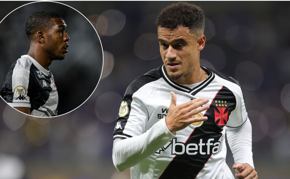 Escalação do Vasco: Felipe aposta em Coutinho e Rayan titulares contra o Atlético-GO