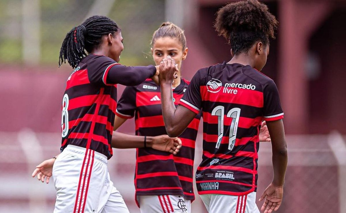 Flamengo crava 7 a 0 sobre Botafogo-PB e fica perto das quartas da Copinha Feminina