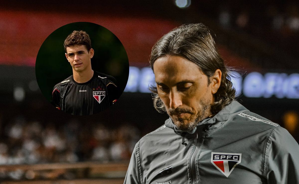 Zubeldía conversa com Oscar e descobrimos o outro reforço com quem o técnico do São Paulo dialogou