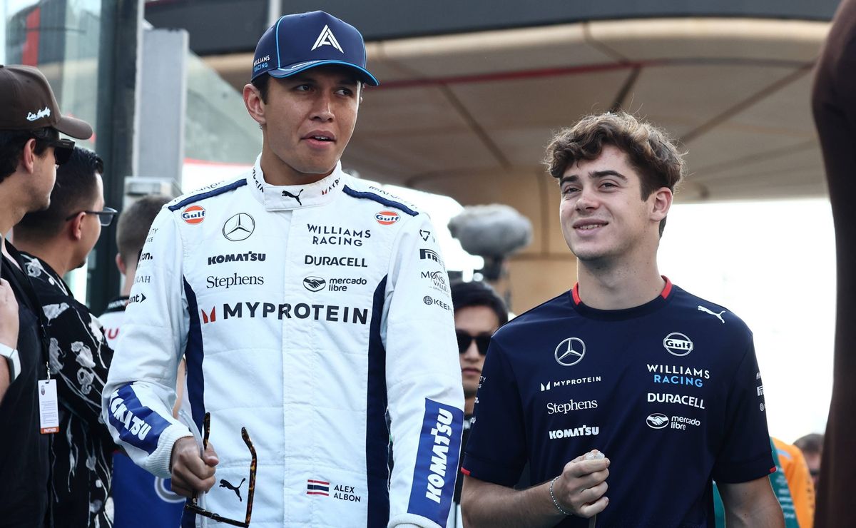 Albon defende Colapinto e elogia desempenho do argentino na Williams