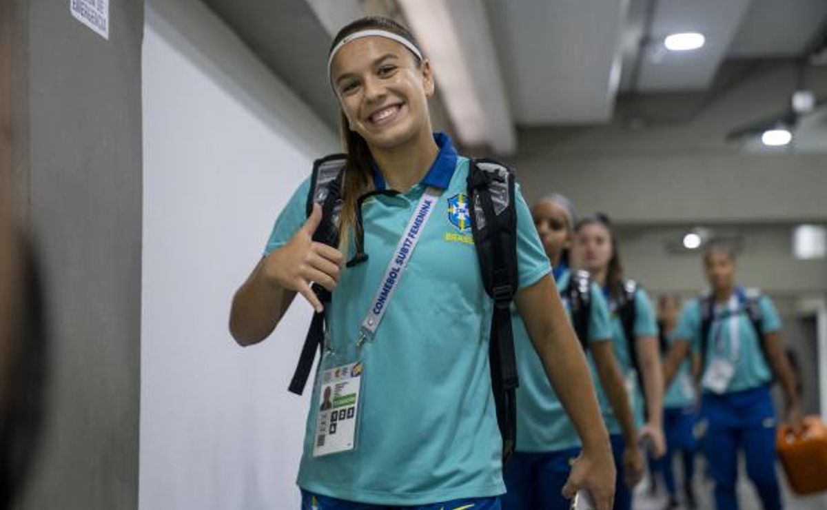 Joia do Corinthians celebra vaga na Copa do Mundo Sub-17 com a Seleção Brasileira