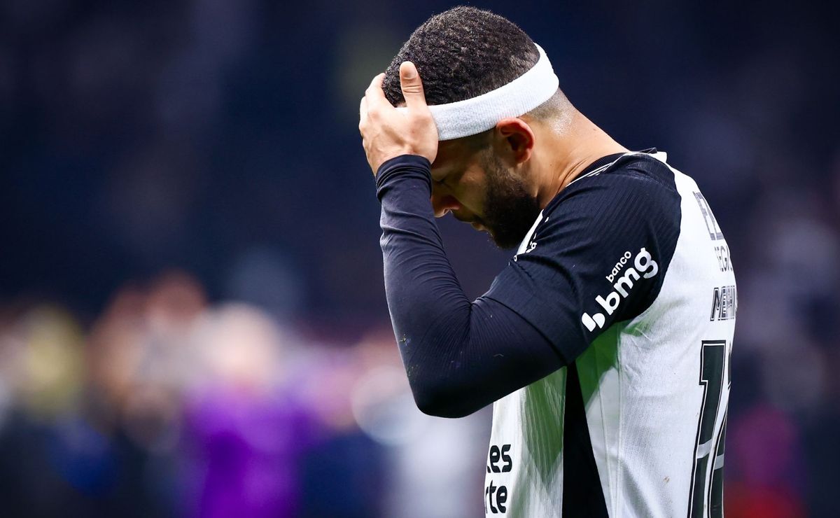 Chances do Corinthians jogar a Libertadores 2026 via Brasileirão caem para 10% após derrota para o Santos