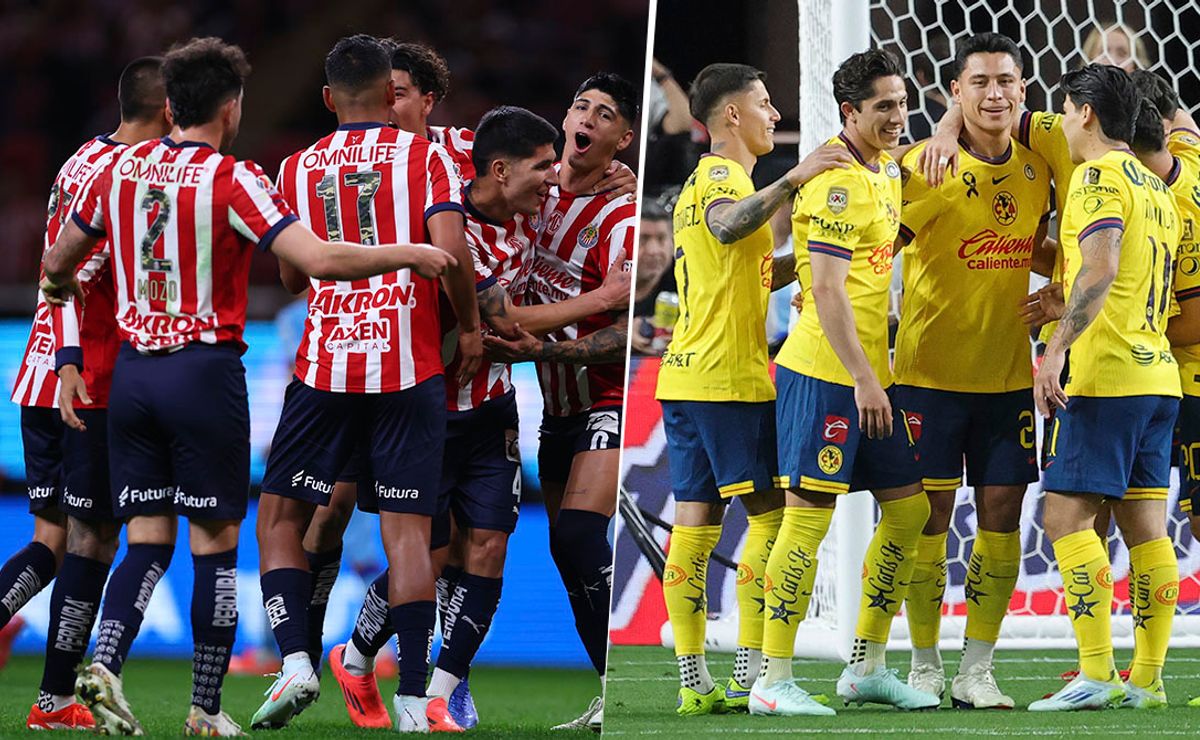 Las alineaciones de Chivas vs. América por el Clausura 2025