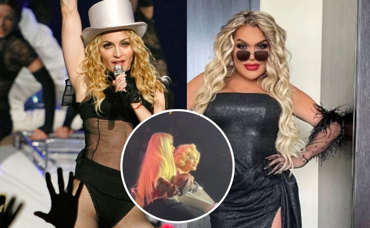 ¡Madonna y Wendy Guevara juntas en el escenario del concierto en México! VIDEO
