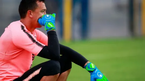 Marchesín terminó el entrenamiento con una molestia.