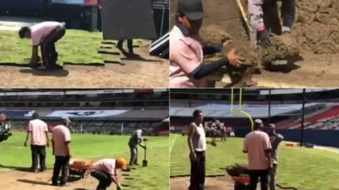 Así luce el reemplazo del césped del Azteca ¿Funcionará?