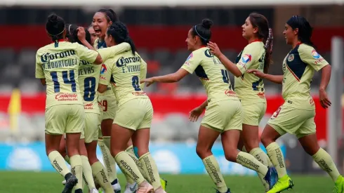 La celebración del gol de Diana González que le dio el título a América. (Foto: Jam Media)