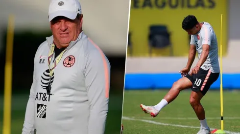 El Piojo ve a Cecilio Domínguez con actitud de quedarse.