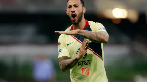 Aguilera le dedicó el gol al hijo de su hermano.