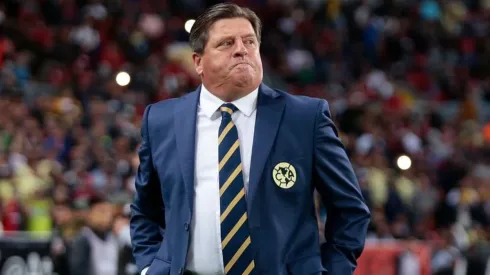 Miguel Herrera en el partido frente al Atlas.
