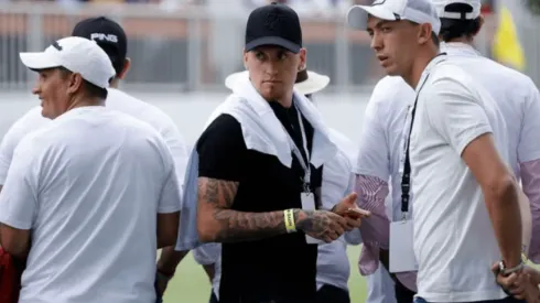 Nicolás Castillo disfrutó con Agustín Marchesín del World Golf Championships.