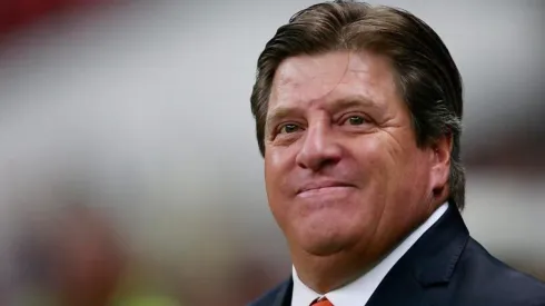 Miguel Herrera en el partido frente a Pachuca por Copa MX.