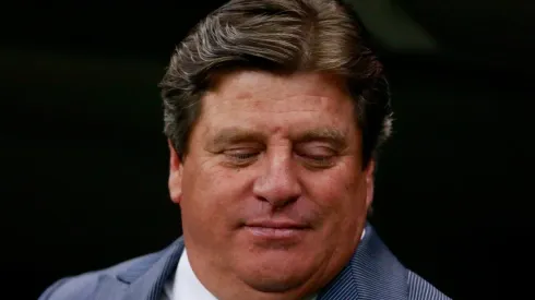 Miguel Herrera en el partido frente a Necaxa.
