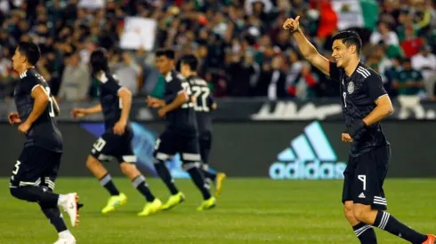 Raúl Jiménez anotó el primer tanto de México.