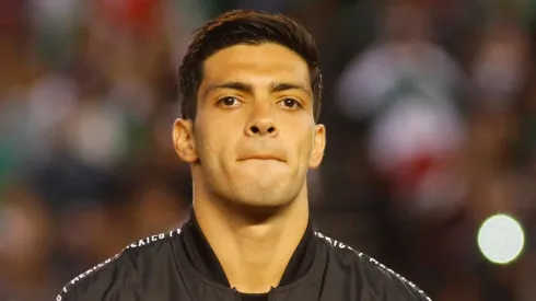 Raúl Jiménez con la Selección Mexicana.