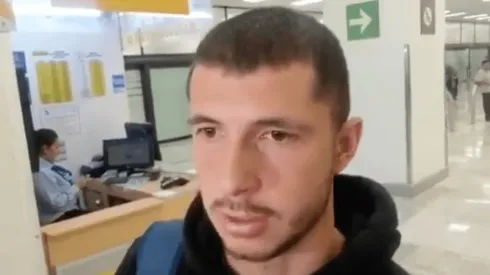 Guido Rodríguez en su llegada a México.