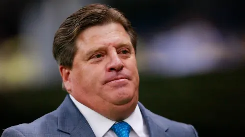 Miguel Herrera en el partido frente a Tijuana.